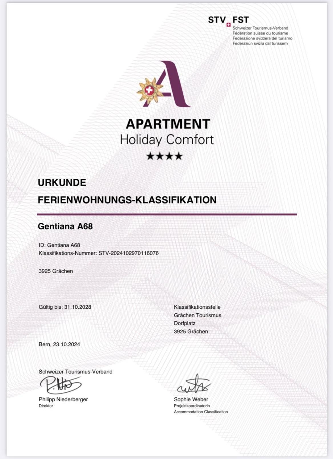 Apartament Haus Gentiana A Grächen Zewnętrze zdjęcie